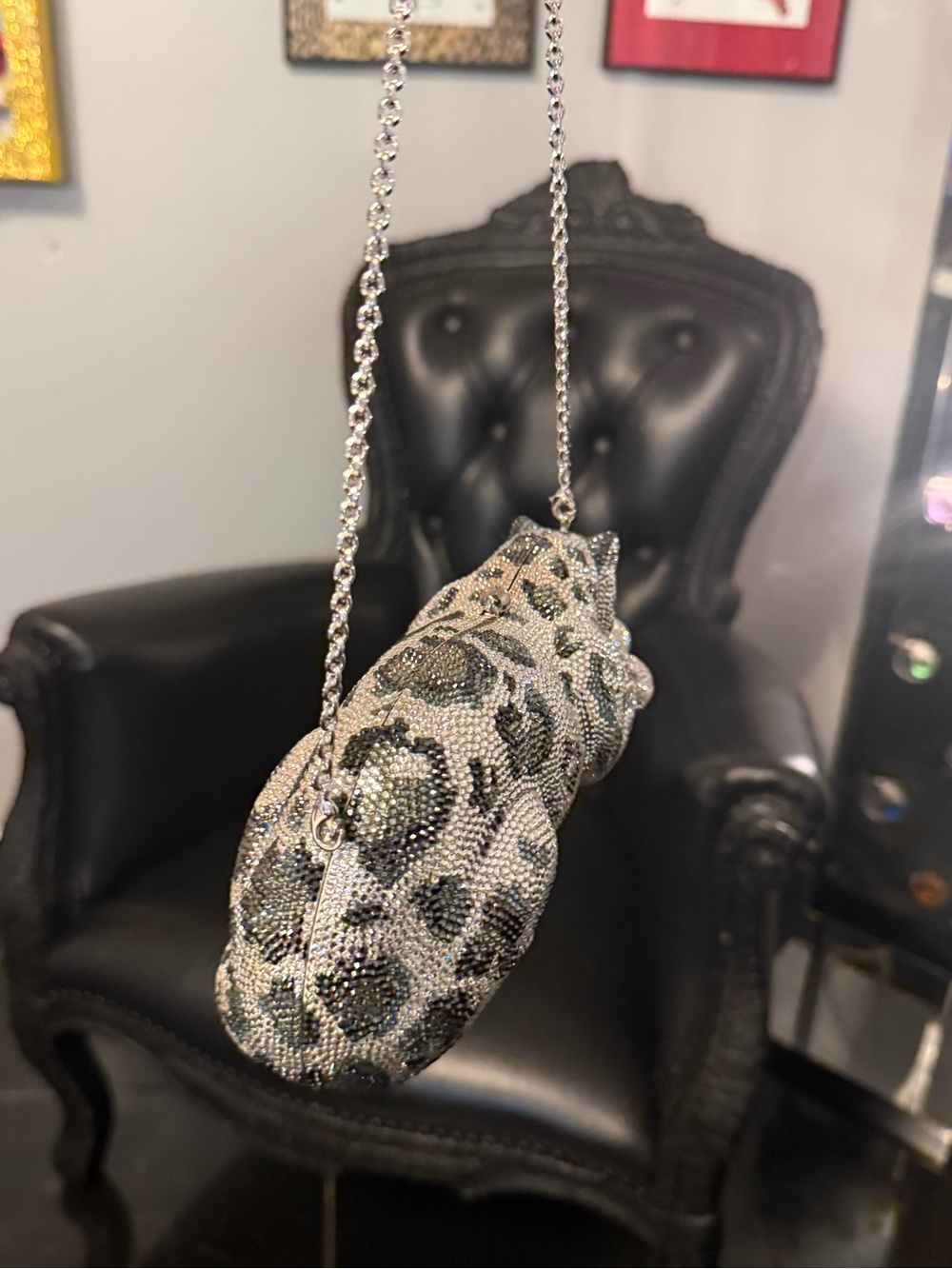 Judith Leiber Wildcat Snow Leopard - Picture 7 of 12
